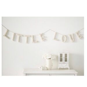 Pottery Barn Kids Little Love crochet boho neutral banner